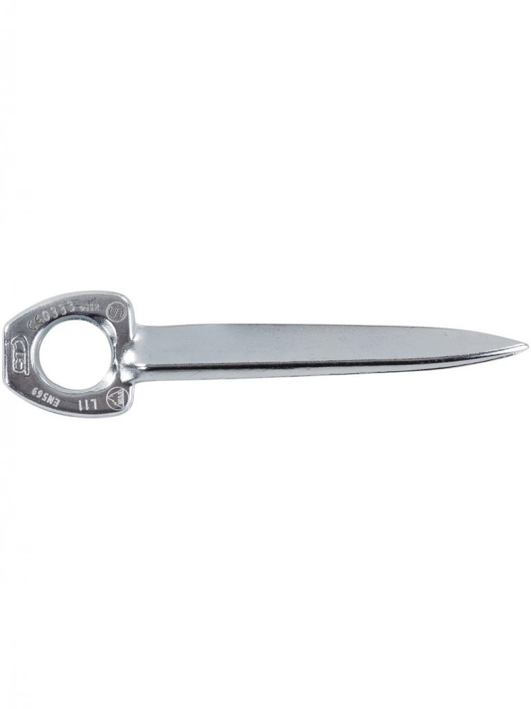 Chiodo Da Arrampicata Universale Climbing Technology, Acciaio Zincato, Testa A 45°, Lunghezza 12 Cm - Per Roccia Tenera