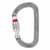 PETZL AM`D M34 BL MOSCHETTONE ASIMMETRICO CON GHIERA DI BLOCCAGGIO