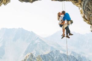 san valentino climber coppia arrampicata