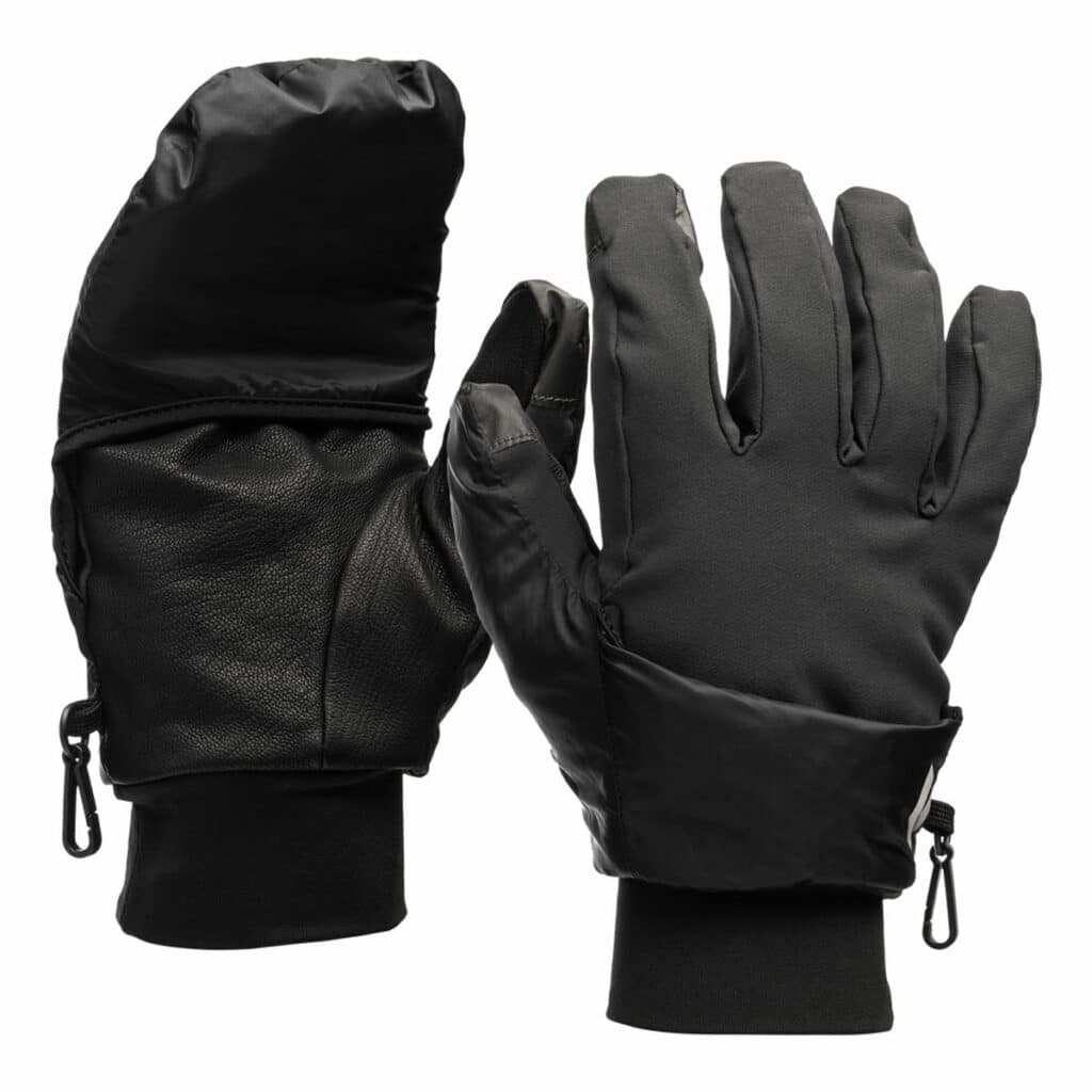 Black Diamond Wind Hood Gridtech Guanti Unisex - Pile E Pertex Quantum Pro
