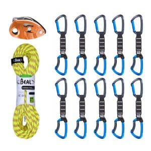 PETZL Bandi Sac à Magnésie Rond – Éco-conçu 100% Recyclé, Double Porte-Brosse, Idéal Escalade & Bloc
